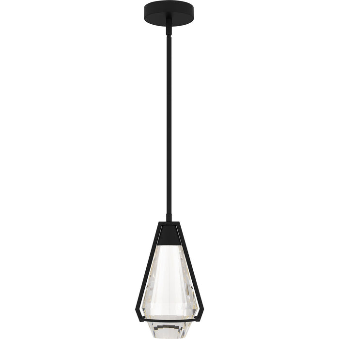 Quoizel PCLUA1507MBK LED Mini Pendant, Matte Black