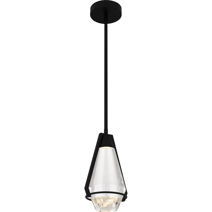 Quoizel PCLUA1507MBK LED Mini Pendant, Matte Black
