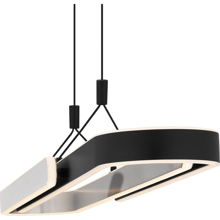 Quoizel PCMRR142MBK LED Linear Chandelier, Matte Black