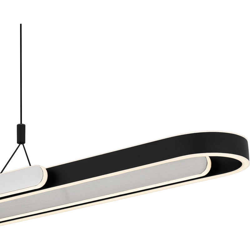 Quoizel PCMRR142MBK LED Linear Chandelier, Matte Black