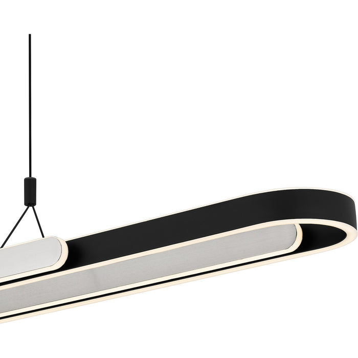 Quoizel PCMRR142MBK LED Linear Chandelier, Matte Black