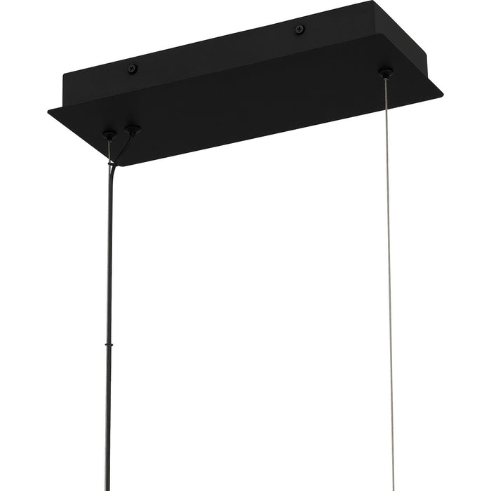 Quoizel PCRES137MBK LED Linear Chandelier, Matte Black