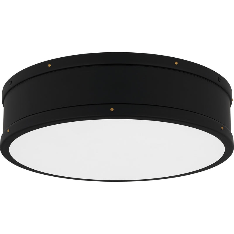 Quoizel QFL5224MBK LED Flush Mount, Matte Black