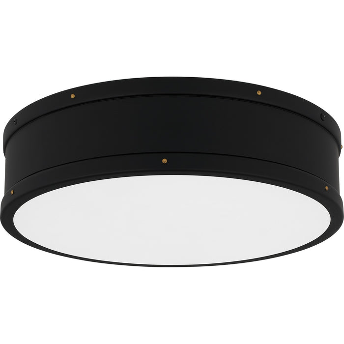 Quoizel QFL5224MBK LED Flush Mount, Matte Black