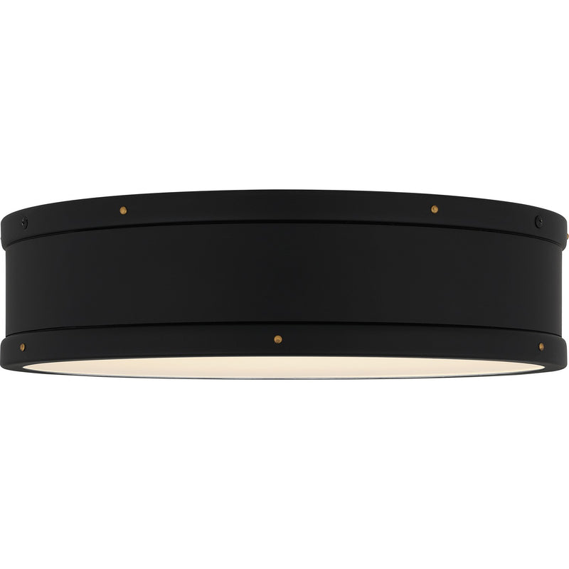 Quoizel QFL5224MBK LED Flush Mount, Matte Black