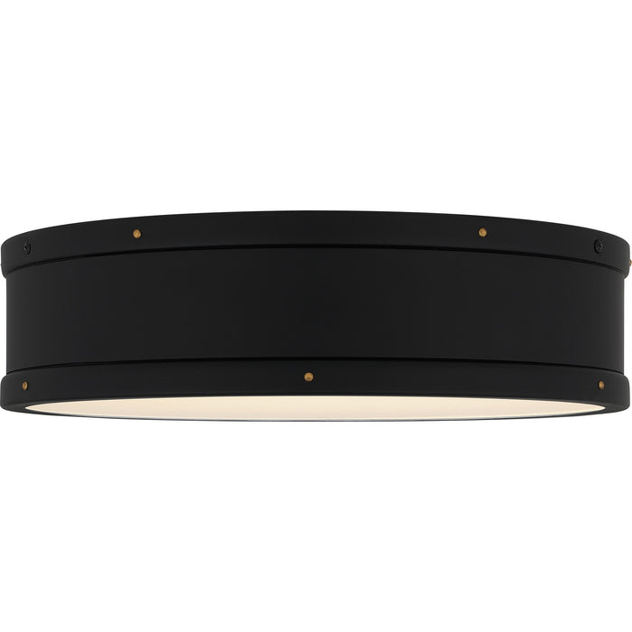 Quoizel QFL5224MBK LED Flush Mount, Matte Black