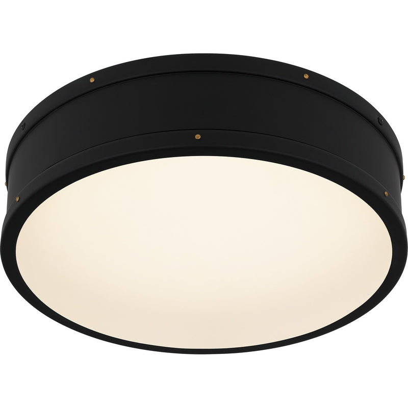 Quoizel QFL5224MBK LED Flush Mount, Matte Black