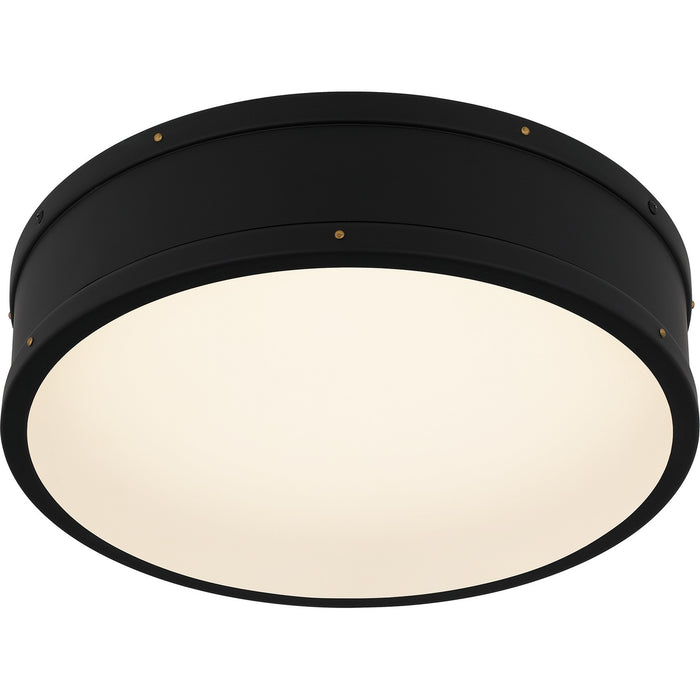Quoizel QFL5224MBK LED Flush Mount, Matte Black
