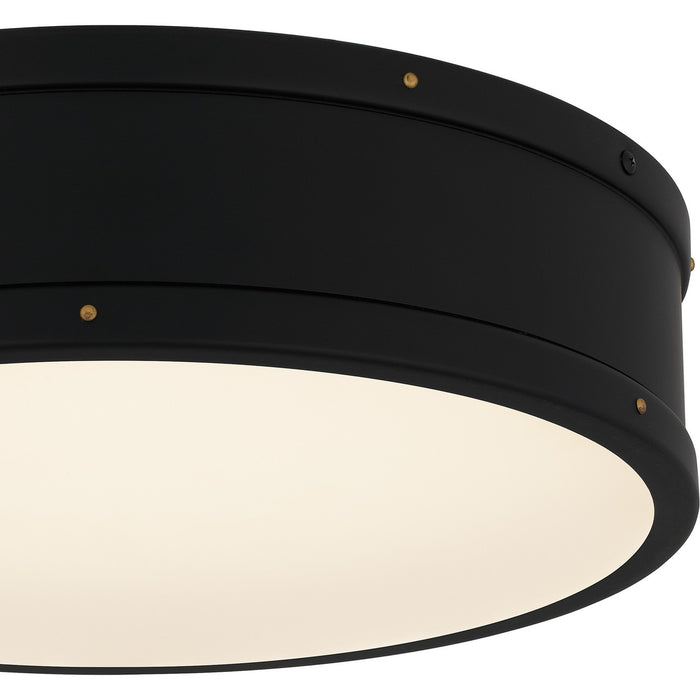 Quoizel QFL5224MBK LED Flush Mount, Matte Black