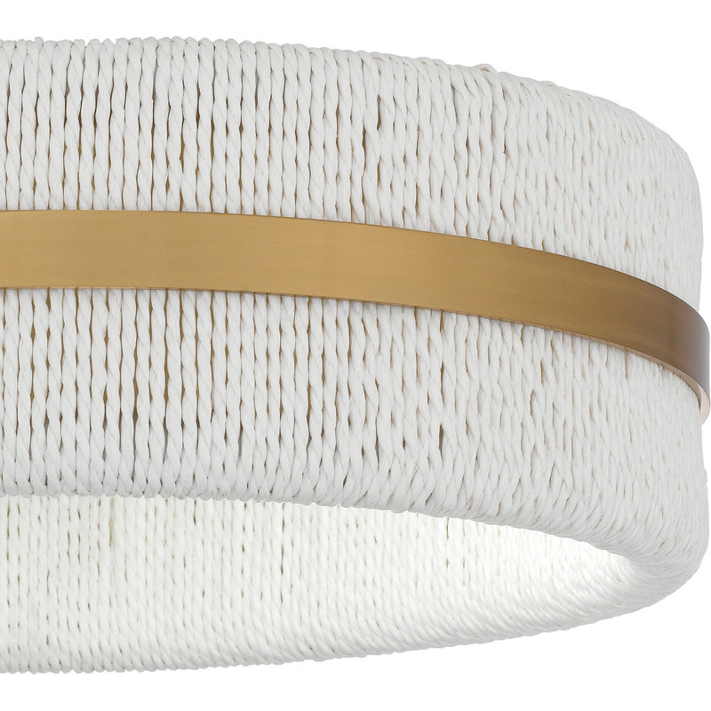 Quoizel QFL6220BRG Two Light Flush Mount, Brushed Gold