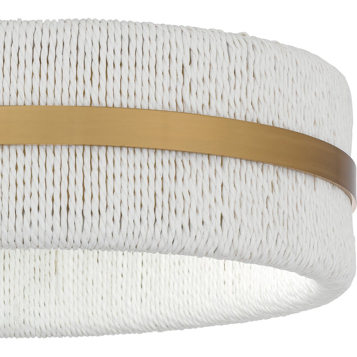Quoizel QFL6220BRG Two Light Flush Mount, Brushed Gold