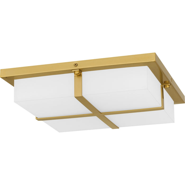Quoizel QFL6761BRG LED Flush Mount, Brushed Gold