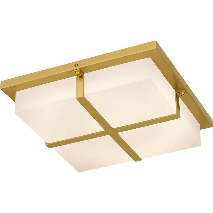 Quoizel QFL6761BRG LED Flush Mount, Brushed Gold