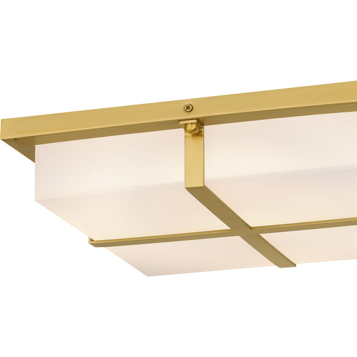 Quoizel QFL6761BRG LED Flush Mount, Brushed Gold