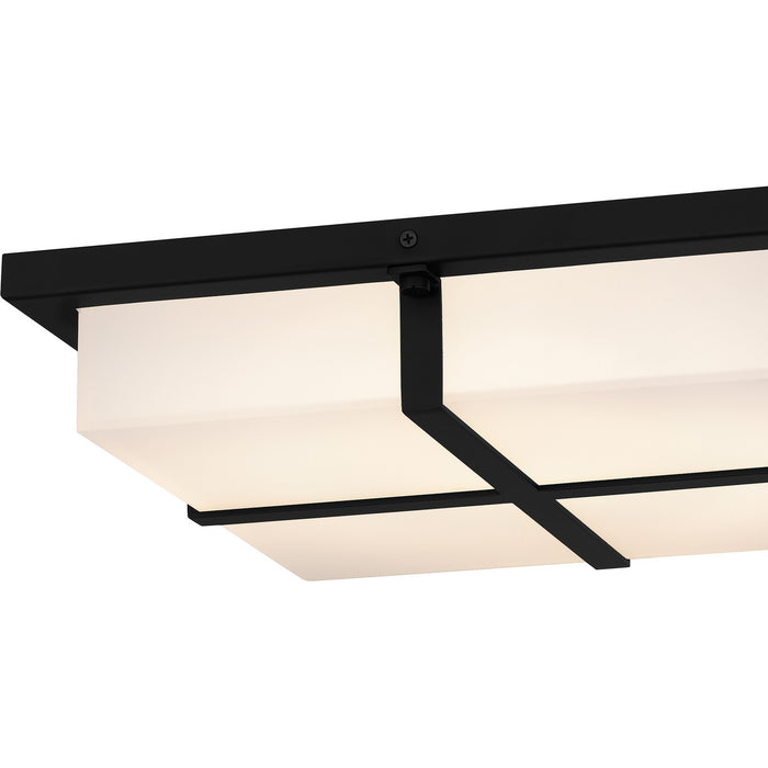 Quoizel QFL6761MBK LED Flush Mount, Matte Black