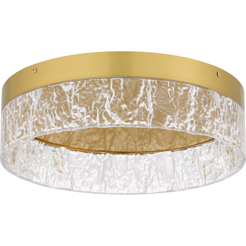 Quoizel QFL6763BRG LED Flush Mount, Brushed Gold
