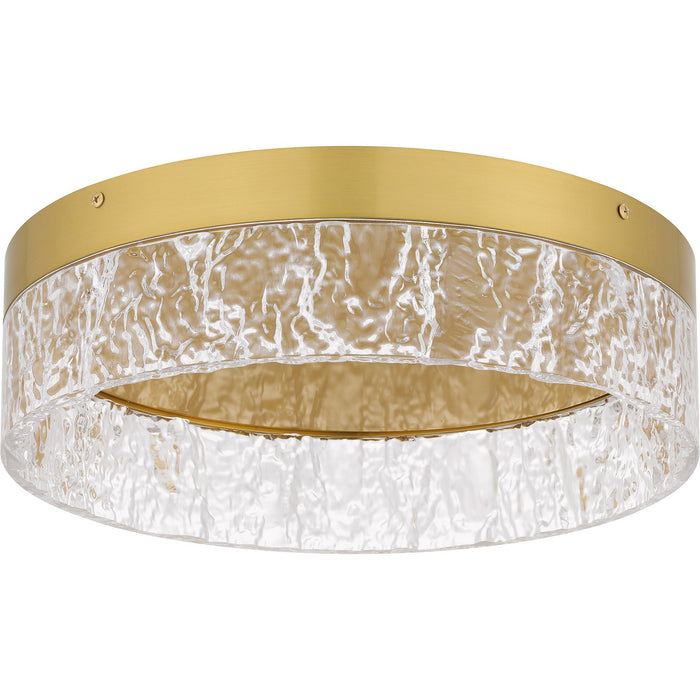 Quoizel QFL6763BRG LED Flush Mount, Brushed Gold