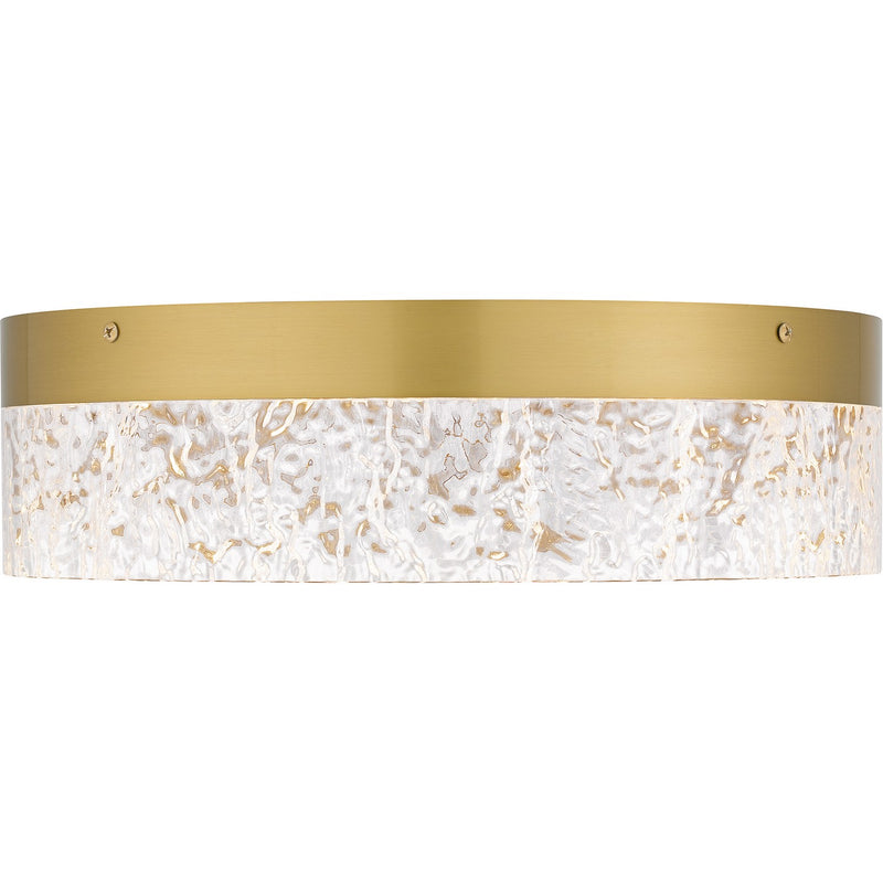 Quoizel QFL6763BRG LED Flush Mount, Brushed Gold