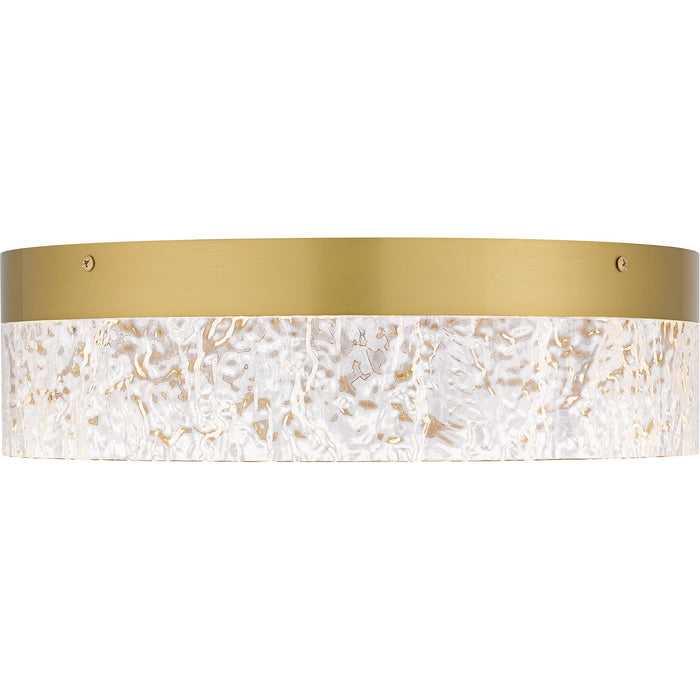 Quoizel QFL6763BRG LED Flush Mount, Brushed Gold