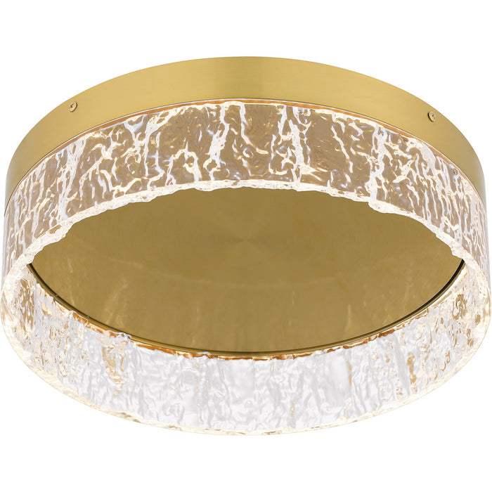 Quoizel QFL6763BRG LED Flush Mount, Brushed Gold