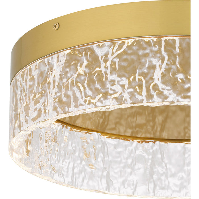 Quoizel QFL6763BRG LED Flush Mount, Brushed Gold