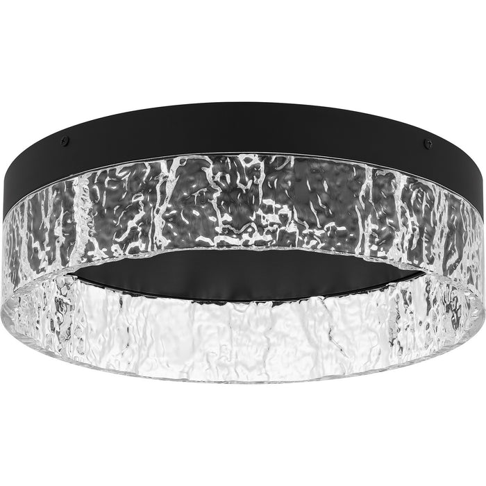 Quoizel QFL6763MBK LED Flush Mount, Matte Black
