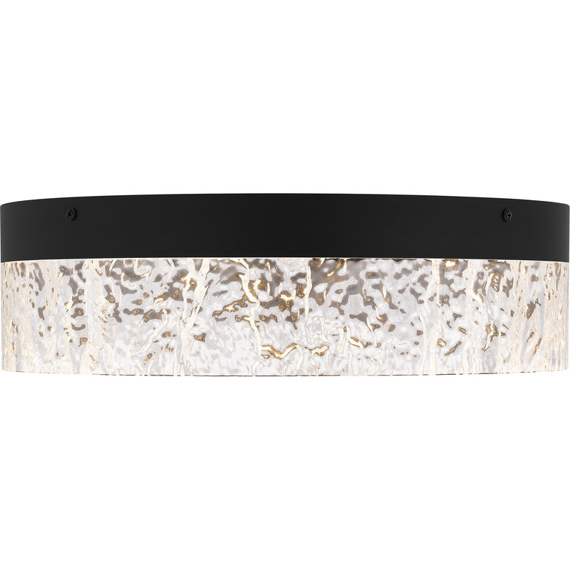 Quoizel QFL6763MBK LED Flush Mount, Matte Black