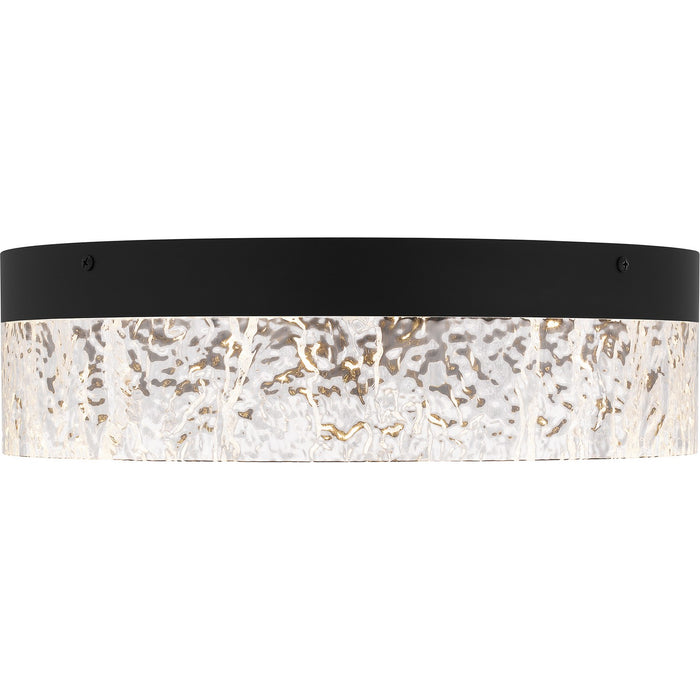 Quoizel QFL6763MBK LED Flush Mount, Matte Black