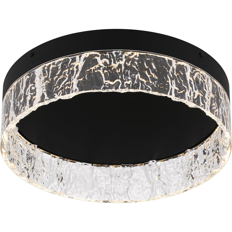 Quoizel QFL6763MBK LED Flush Mount, Matte Black