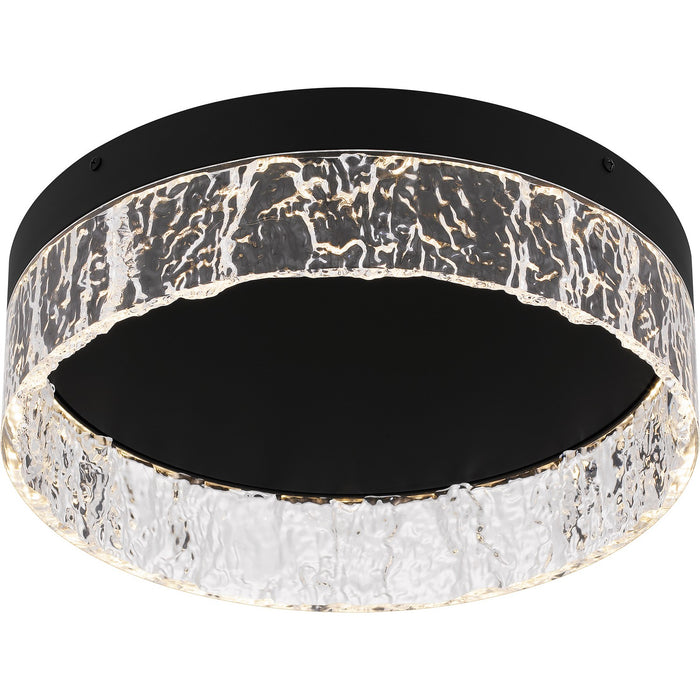Quoizel QFL6763MBK LED Flush Mount, Matte Black