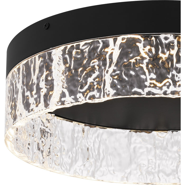 Quoizel QFL6763MBK LED Flush Mount, Matte Black