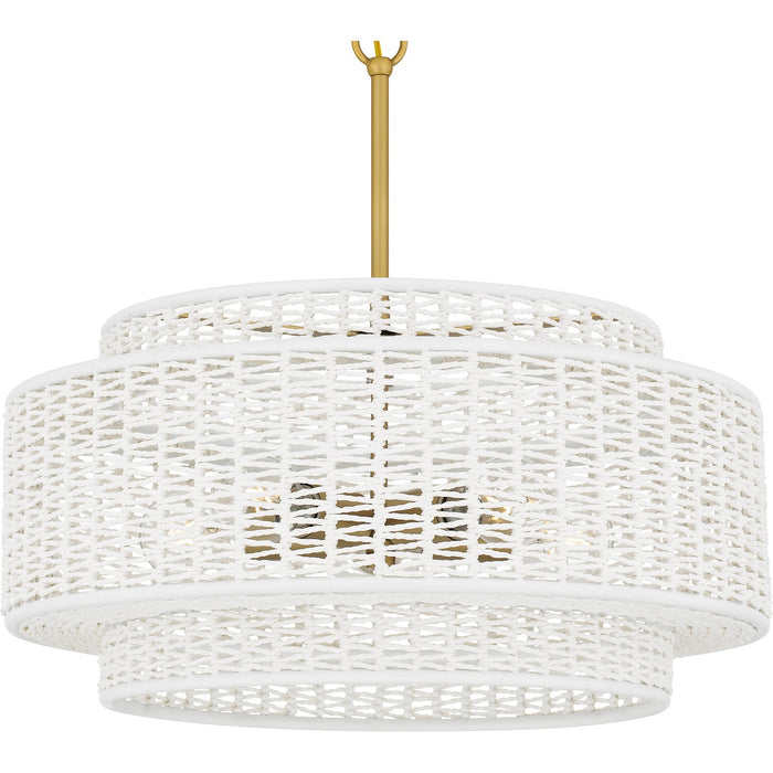 Quoizel QP6161BRG Five Light Pendant, Brushed Gold