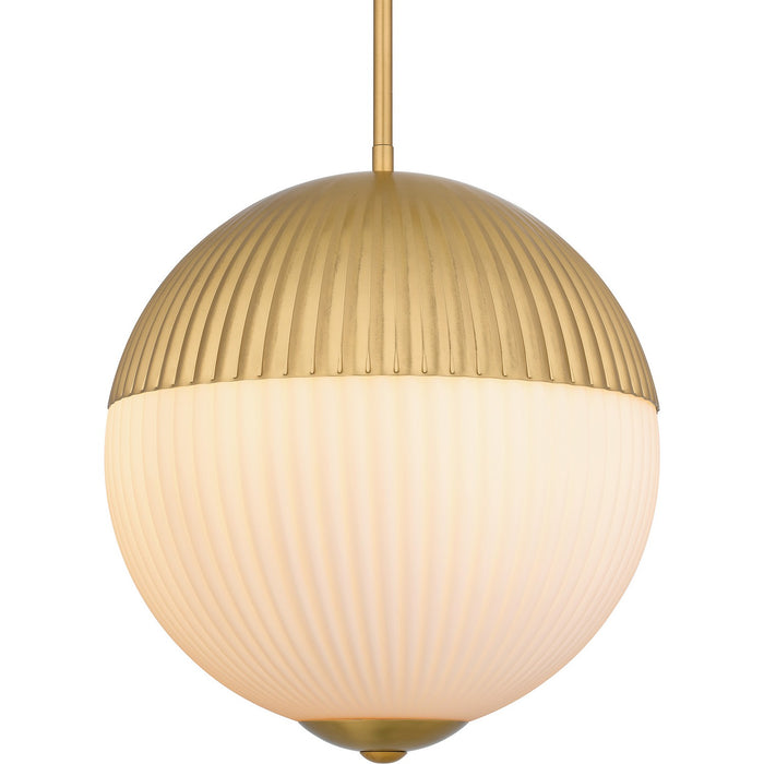 Quoizel QP6211BRG Two Light Pendant, Brushed Gold