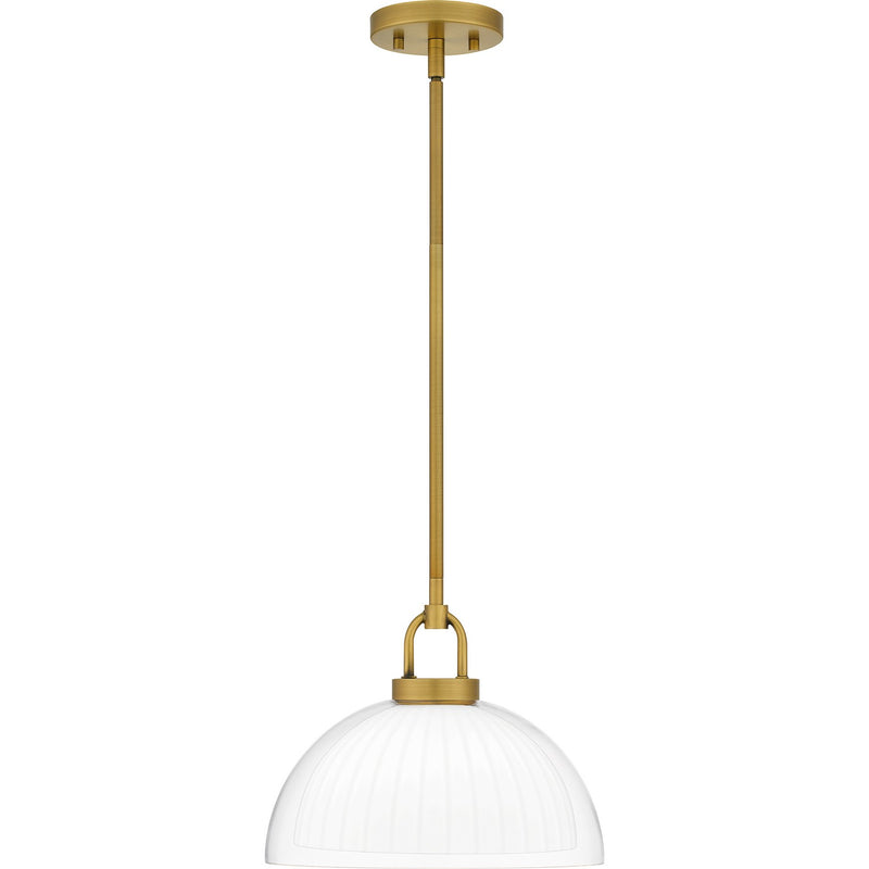 Quoizel QP6217BRG One Light Pendant, Brushed Gold