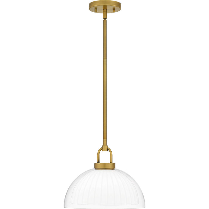 Quoizel QP6217BRG One Light Pendant, Brushed Gold