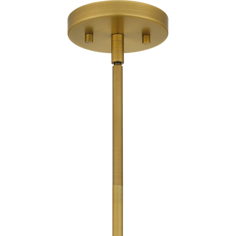 Quoizel QP6217BRG One Light Pendant, Brushed Gold