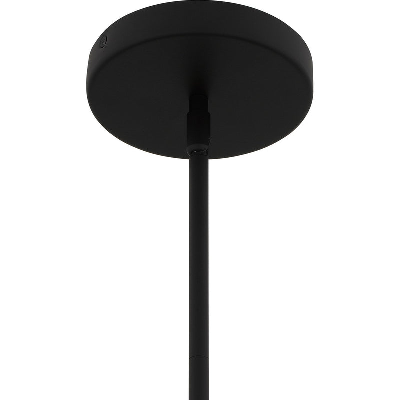 Quoizel QP6739MBK One Light Pendant, Matte Black