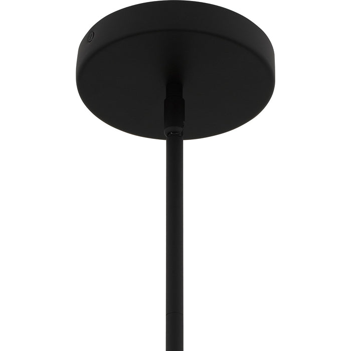 Quoizel QP6739MBK One Light Pendant, Matte Black