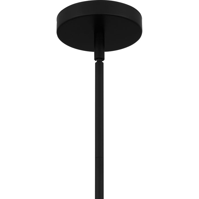 Quoizel QP6740MBK Four Light Pendant, Matte Black