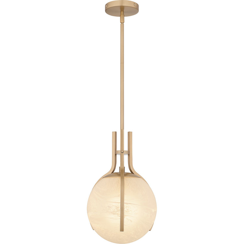 Quoizel QP6741BGD One Light Pendant, Bronze Gold