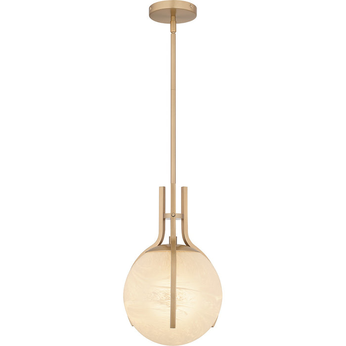 Quoizel QP6741BGD One Light Pendant, Bronze Gold