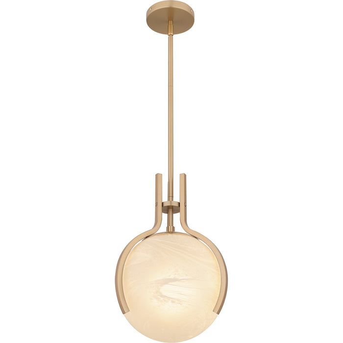 Quoizel QP6741BGD One Light Pendant, Bronze Gold