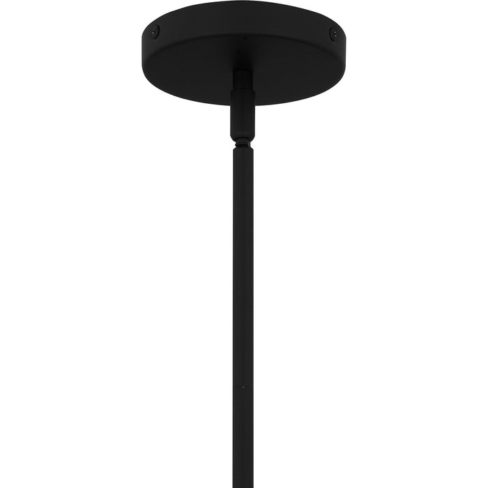 Quoizel QP6741MBK One Light Pendant, Matte Black