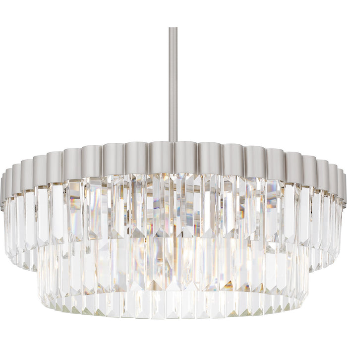 Quoizel QP6742BN Four Light Pendant, Brushed Nickel