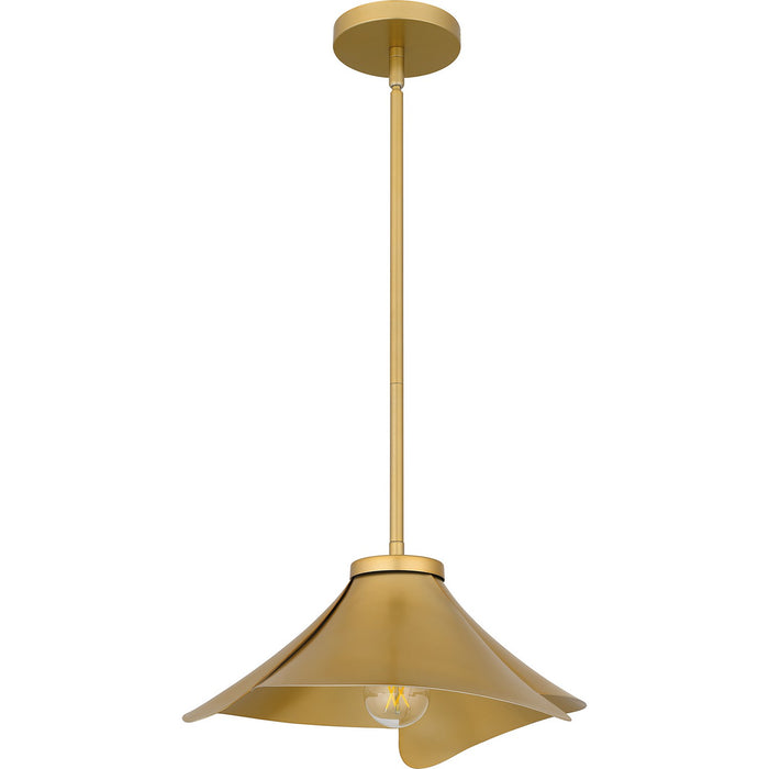 Quoizel QP6747LG One Light Pendant, Light Gold