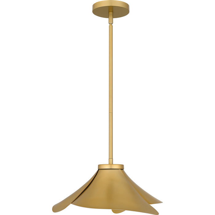 Quoizel QP6747LG One Light Pendant, Light Gold