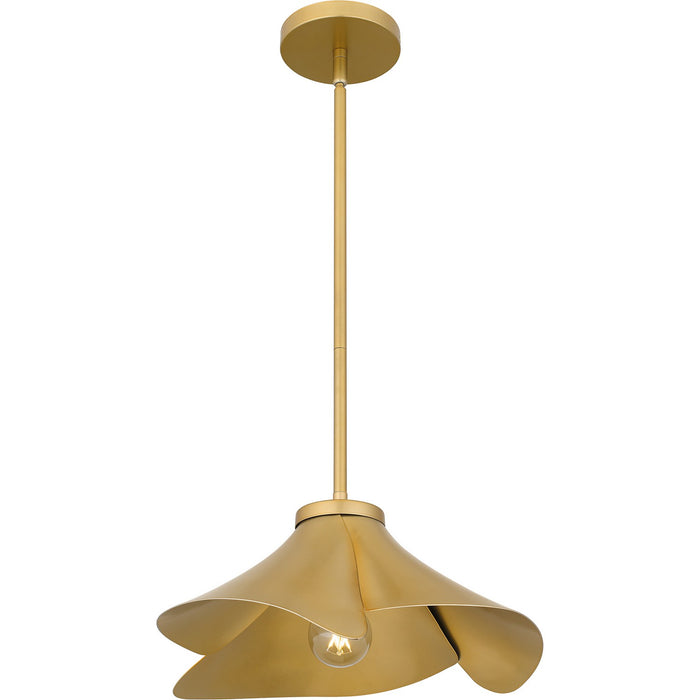 Quoizel QP6747LG One Light Pendant, Light Gold