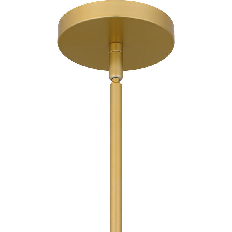 Quoizel QP6747LG One Light Pendant, Light Gold