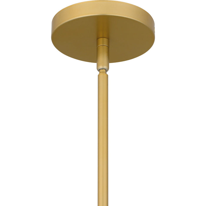 Quoizel QP6747LG One Light Pendant, Light Gold