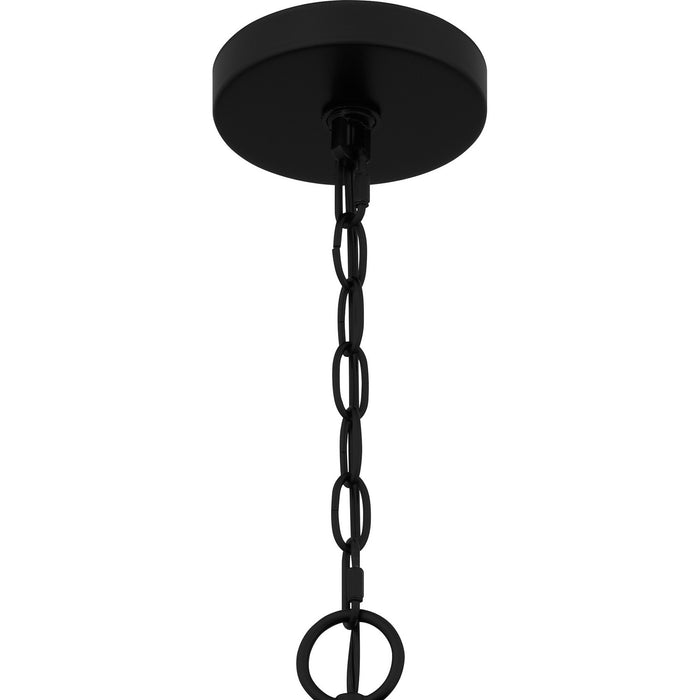 Quoizel QP6755MBK Four Light Pendant, Matte Black